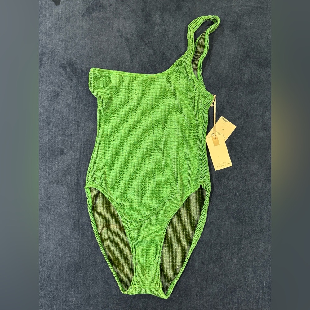 Good American Green One-shoulder One piece bathing suit | Size 3/4 | Never worn!